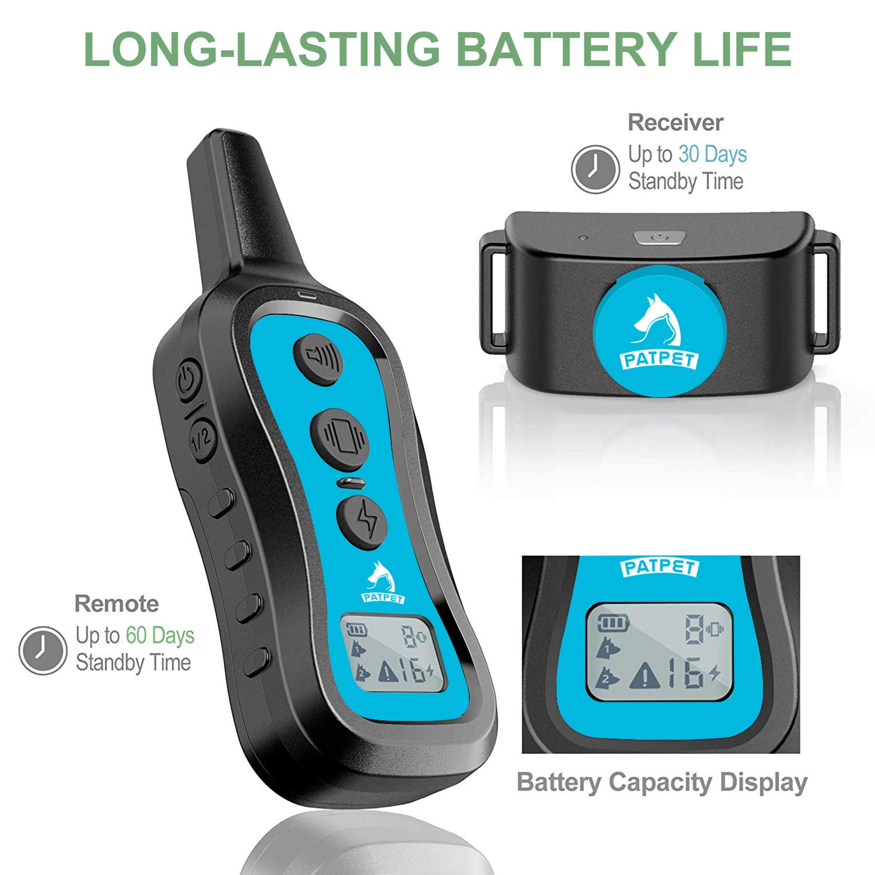 Regenfestes Hundetrainingshalsband mit Fernbedienung (5)