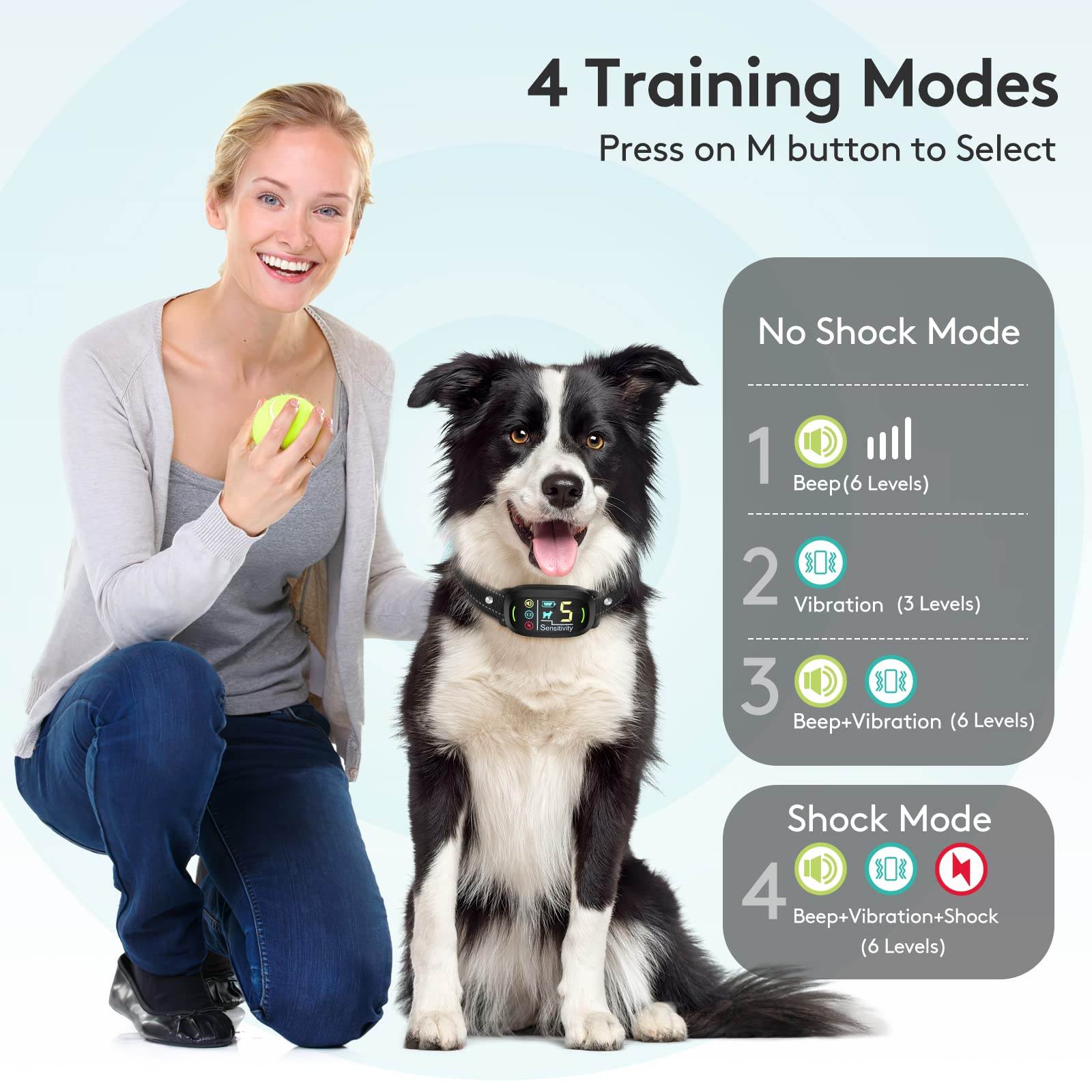 Intelligentes Antibellhalsband mit Farbdisplay Intelligentes Antibellhalsband mit Farbdisplay